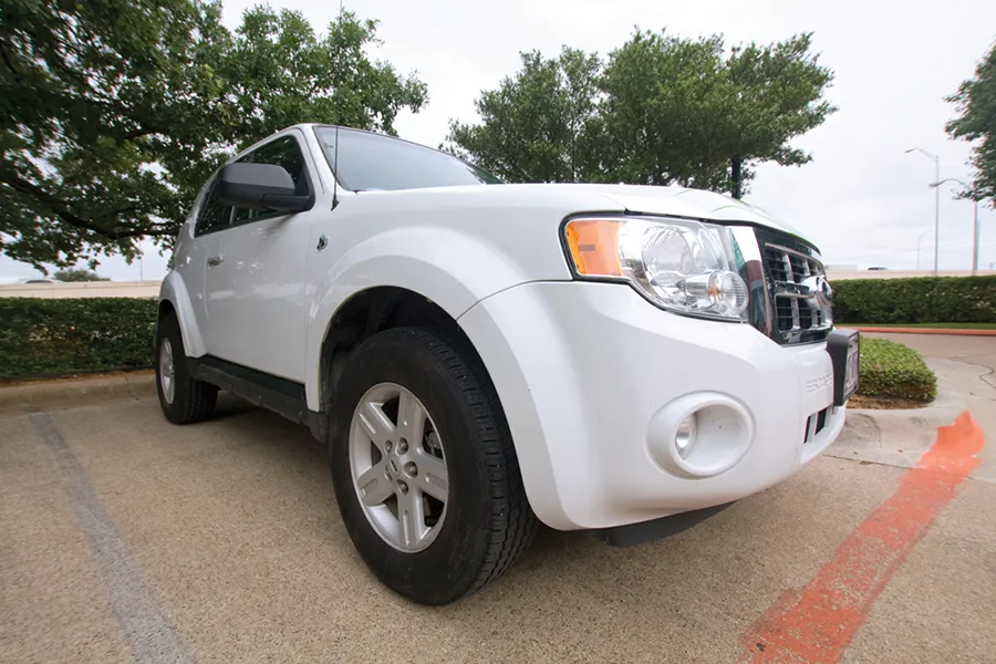 A photo with a lot of wide angle distortion